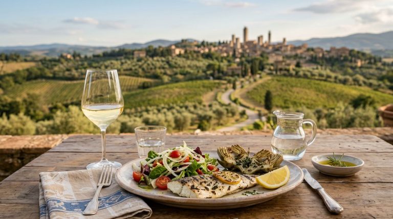 Abbinamento della Vernaccia di San Gimignano: piatti giusti ed errori da evitare